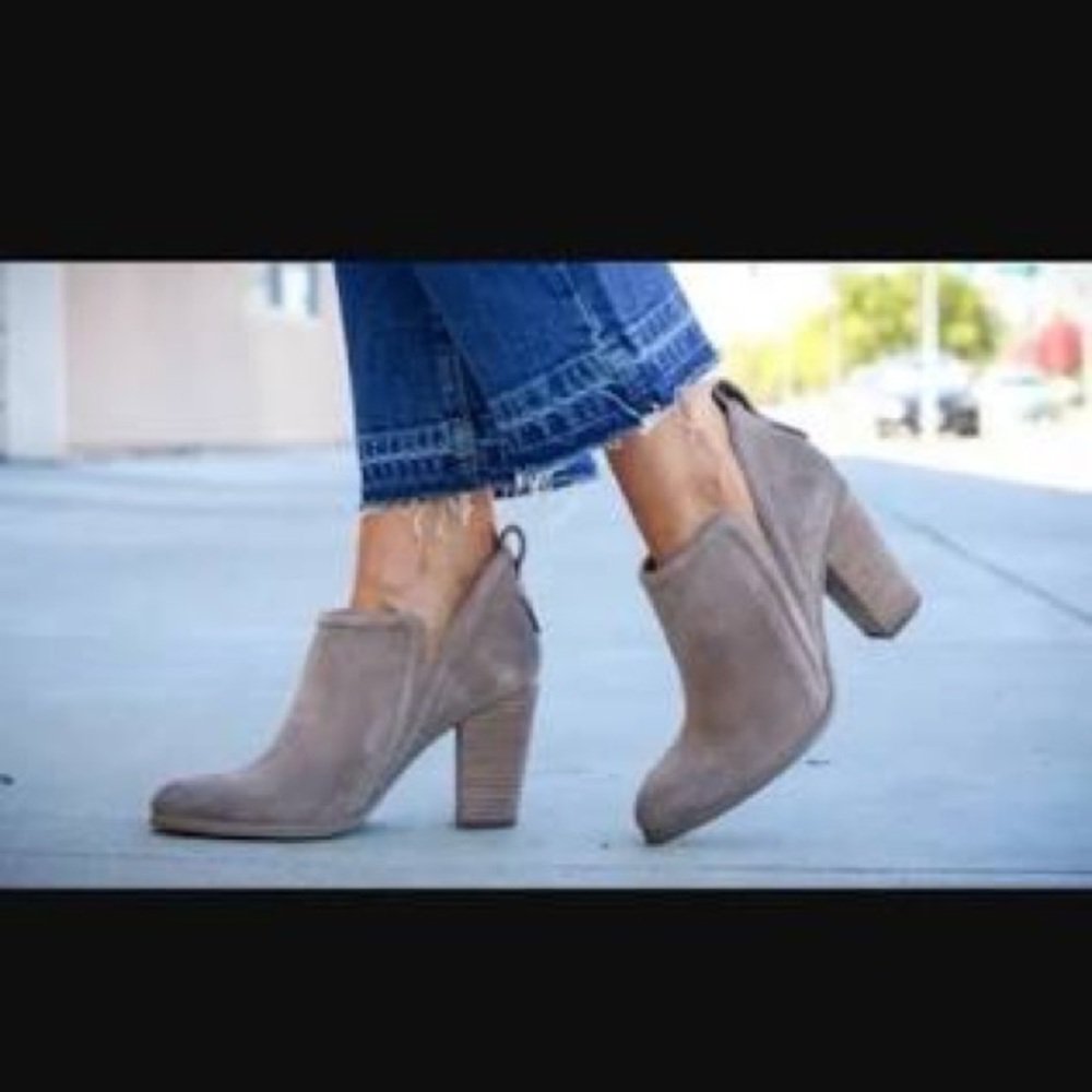Vince Camuto Grey Francia Booties